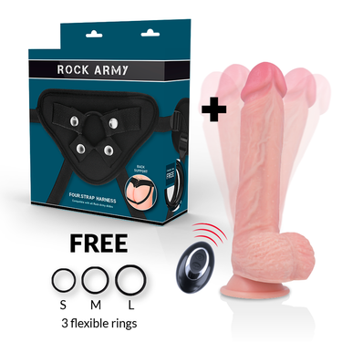 Vibratore Realistico in Silicone con Ventosa e Telecomando Premium